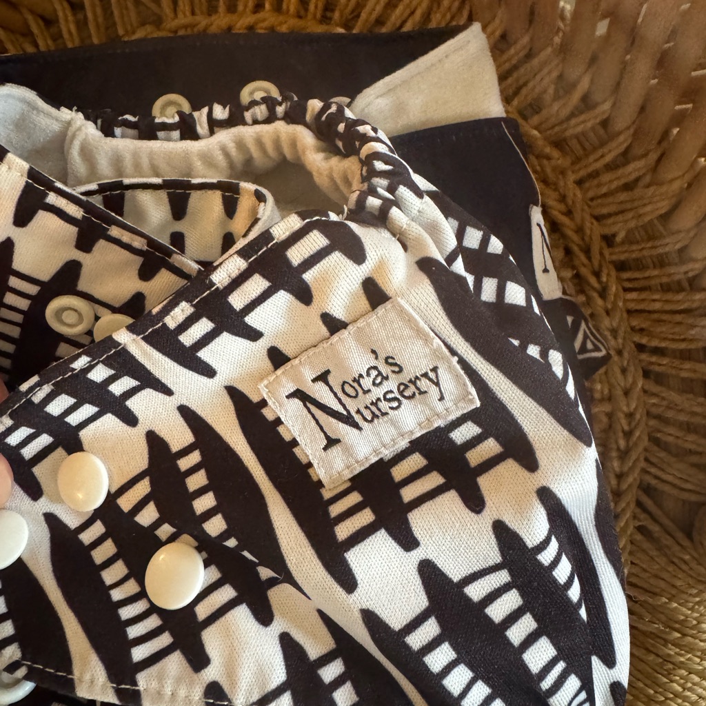 Reversible Kids Diaper Cover - Black, White & Gold — image 3 of 7